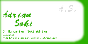 adrian soki business card