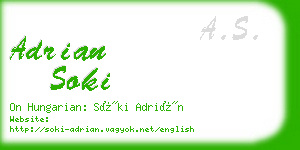 adrian soki business card